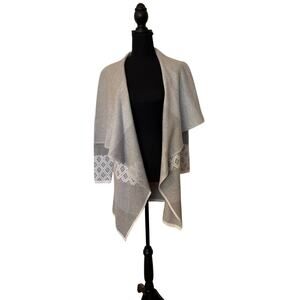 Evolution by Cyrus Open Front Cardigan Woman's Small Geometric